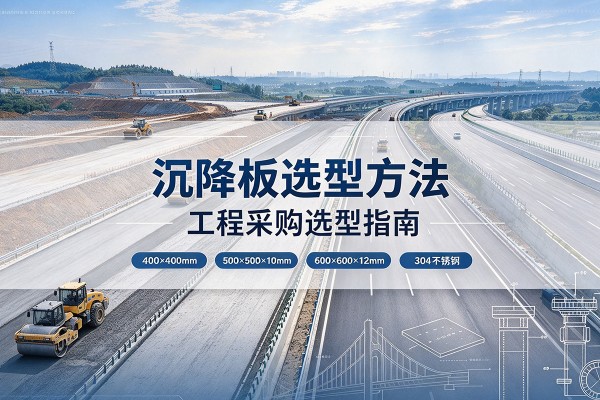 丹巴沉降板选择方法