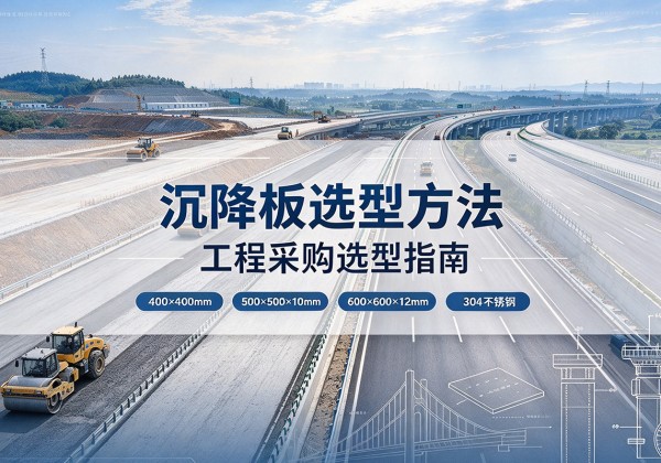 丹巴沉降板选择方法